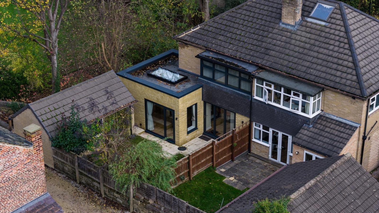 Completed extension — aerial view